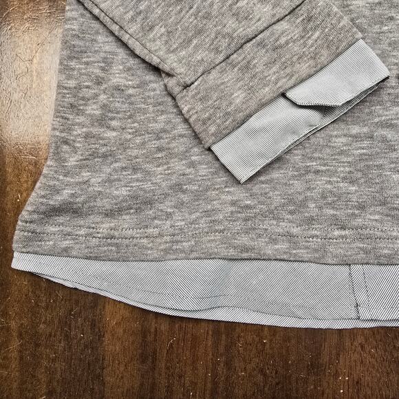 NEW NWT Boy's 3pommes Gray Collared Layered Look Long Sleeve - Size 12 - Picture 6 of 9